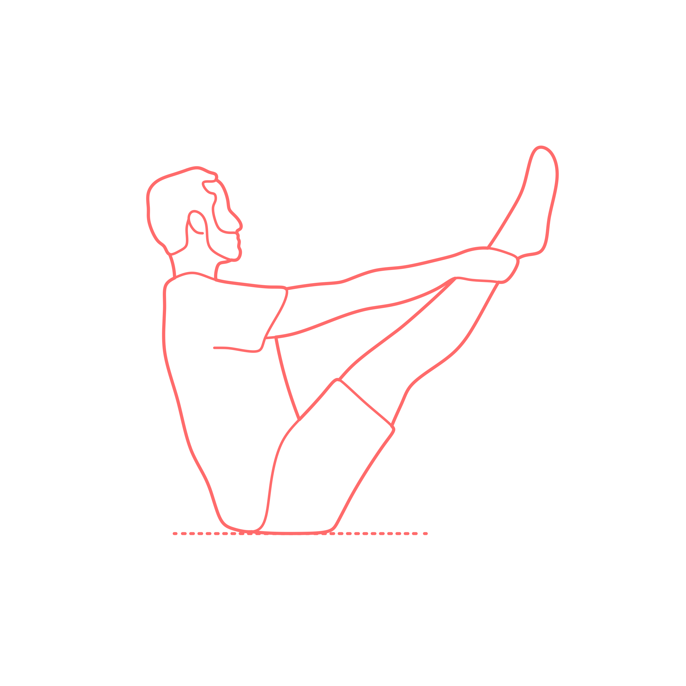 Humans Yoga Poses Boat Pose Svg Line Art Free Vectors